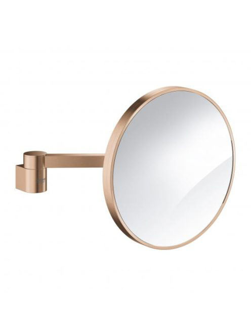 Grohe Selection borotválkozó tükör 7x nagyítással, szálcsiszolt rose arany 41077DL0