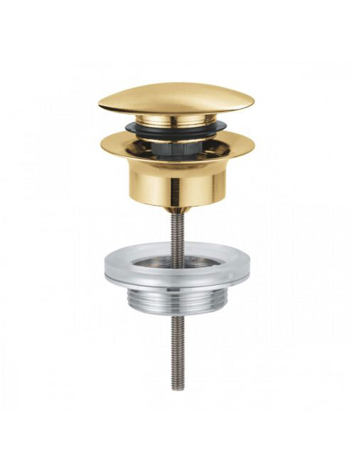 Grohe Click-Clack leeresztőszelep túlfolyós mosdókhoz, szálcsiszolt világos arany 65807GN0