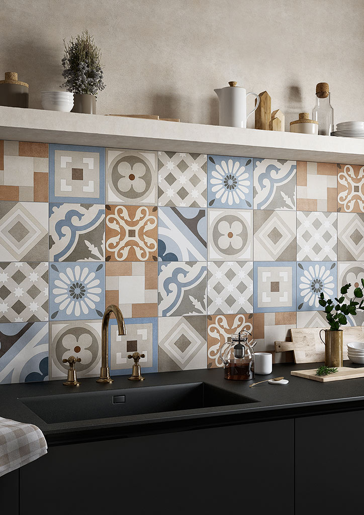 Fioranese Cementine Retro Konyhai burkolólap | Csempe és Járólap