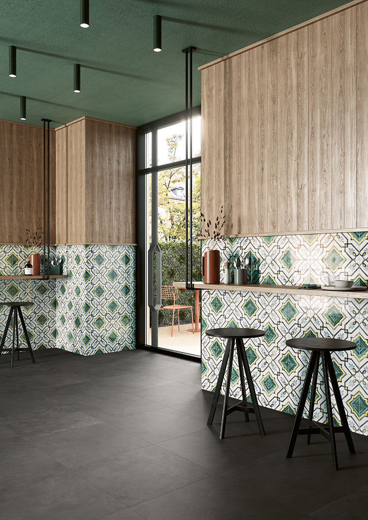 Fioranese Cementine Shiny Falburkolat | Csempék és Járólapok