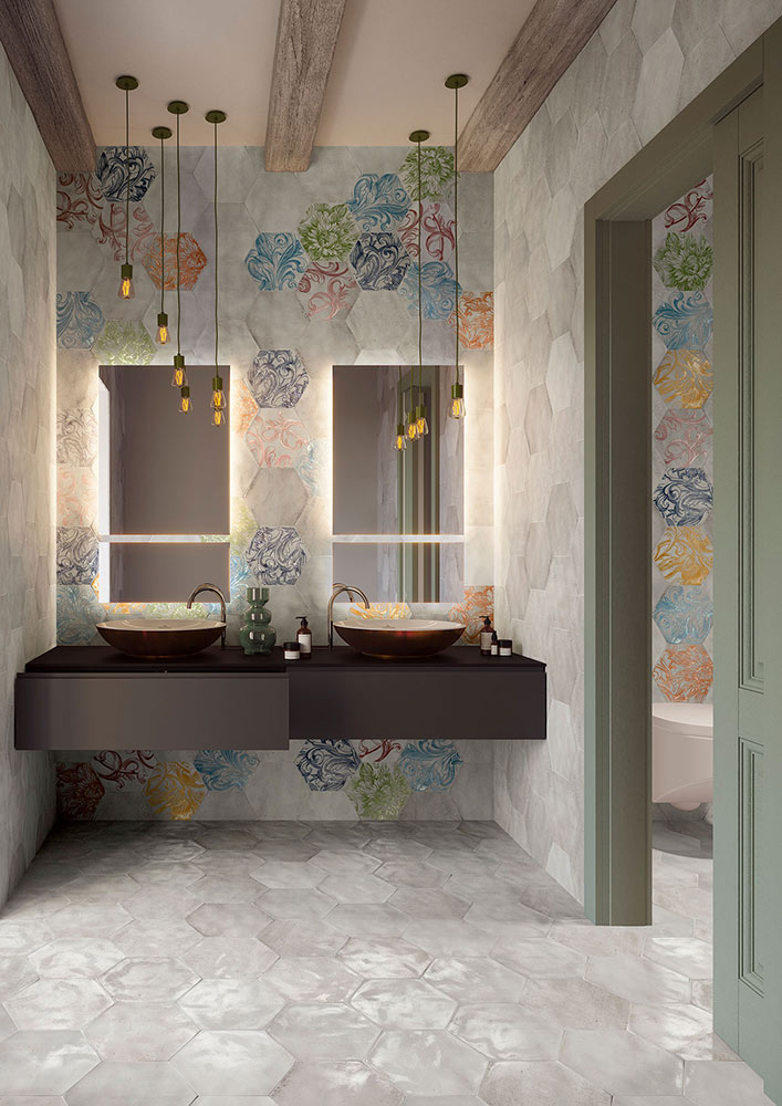 CIR Manufatture Ceramiche Fuoritono Csempe és Padlólap