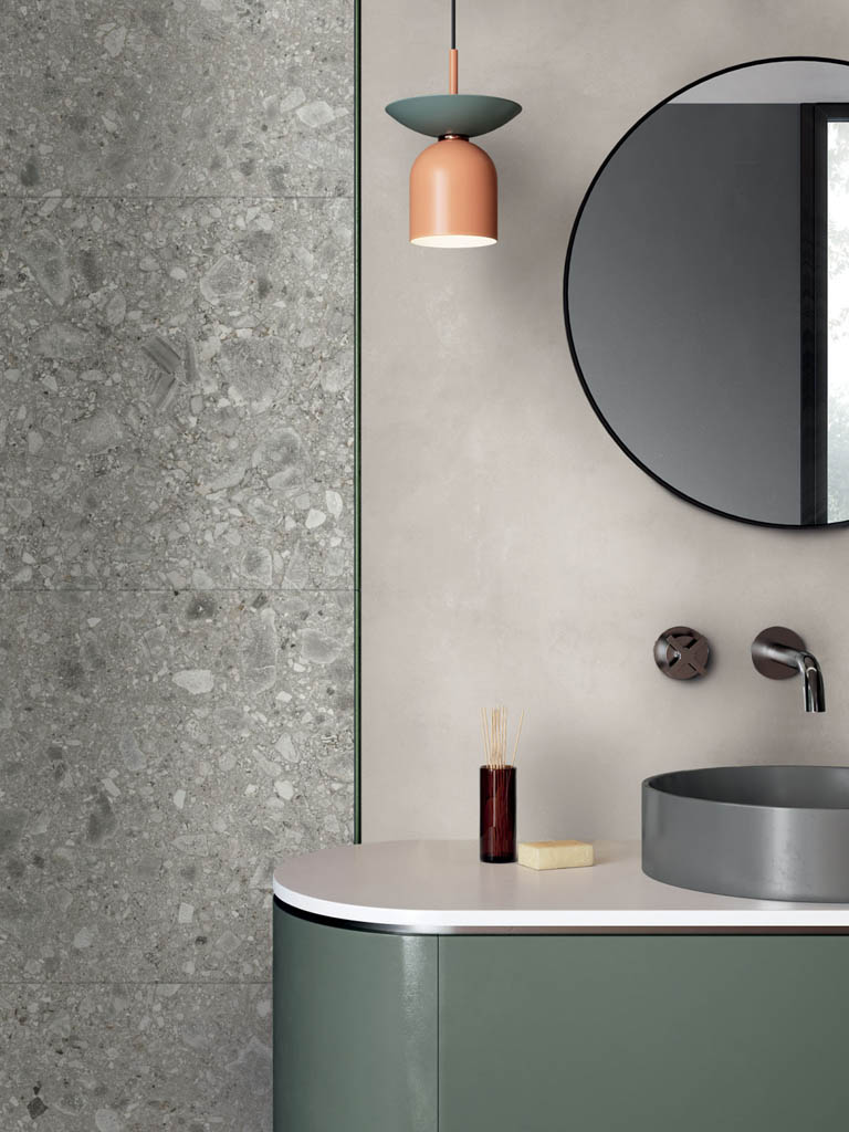 Gardenia Orchidea Concrea Plain Csempe és Padlólap