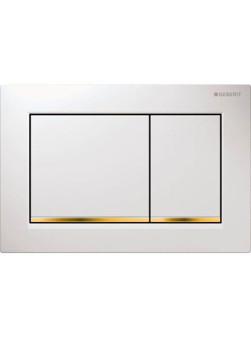 Geberit Omega30 nyomólap fehér/aranyozott 115080kk1 (115.080.KK.1)