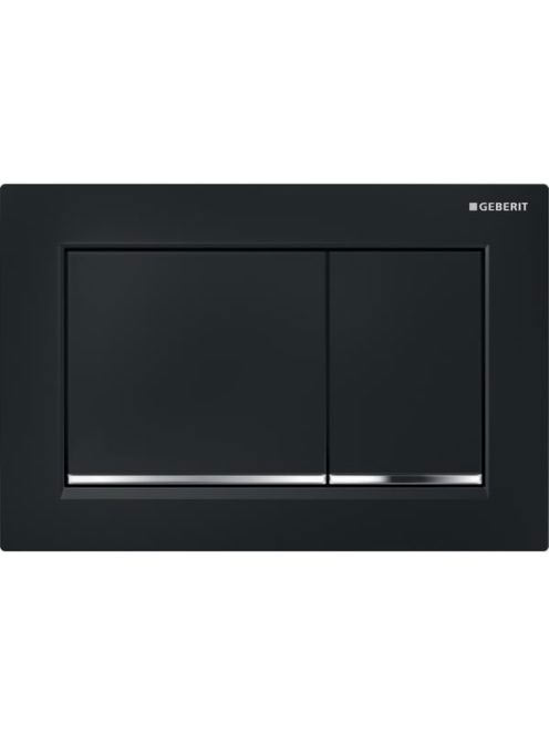Geberit Omega30 nyomólap fekete/króm 115080km1 (115.080.KM.1)