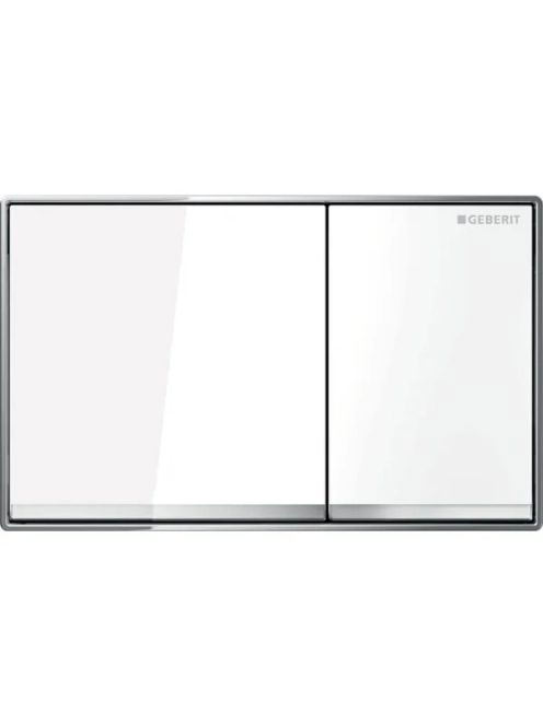 Geberit Omega60 működtetőlap 2 mennyiséges öblítéshez, fehér/krómozott 115.081.SI.1