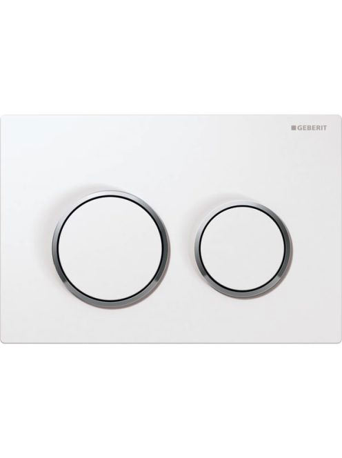 Geberit Omega20 nyomólap fehér fényes króm 115085kj1 (115.085.KJ.1)