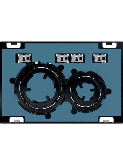 Geberit Sigma21 működtetőlap, 2 mennyiséges öblítéshez, ügyfélspecifikus/feketekróm 115.651.00.1