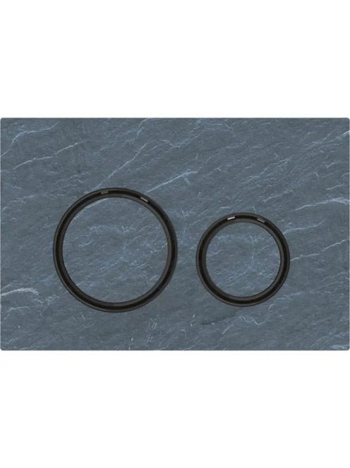 Geberit Sigma21 működtetőlap, 2 mennyiséges öblítéshez, mustang pala/feketekróm 115.651.JM.1