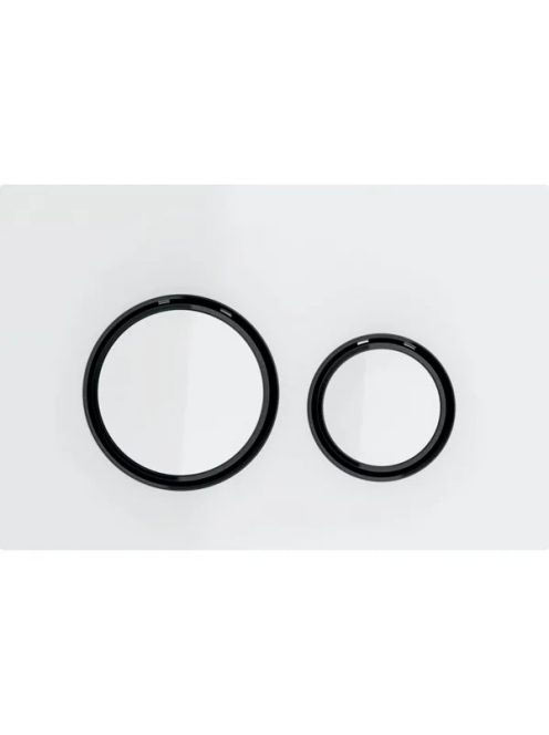 Geberit Sigma21 működtetőlap, 2 mennyiséges öblítéshez, fehér/feketekróm115.651.SI.1