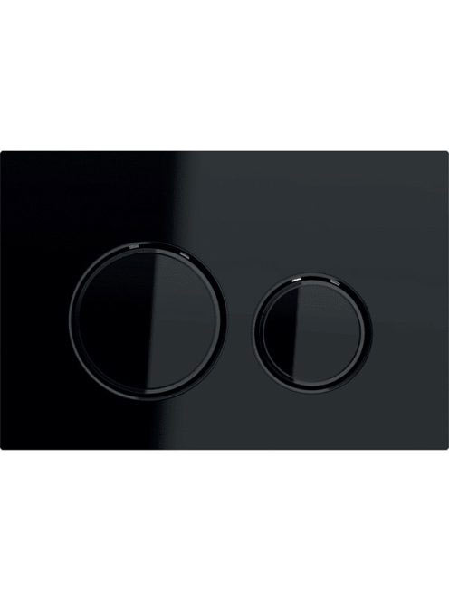 Geberit Sigma21 működtetőlap, 2 mennyiséges öblítéshez, fekete/feketekróm 115.651.SJ.1