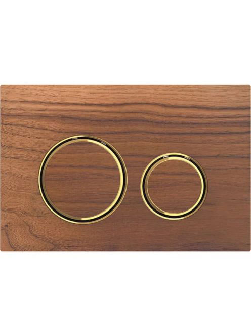 Geberit Sigma21 működtetőlap, 2 mennyiséges öblítéshez, hikoridió/sárgaréz 115.652.JX.1