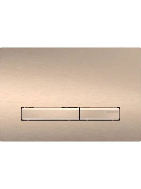 Geberit Sigma50 működtetőlap, 2 mennyiséges öblítés, easy-to-clean bevonat, vörösarany 115.670.QB.2