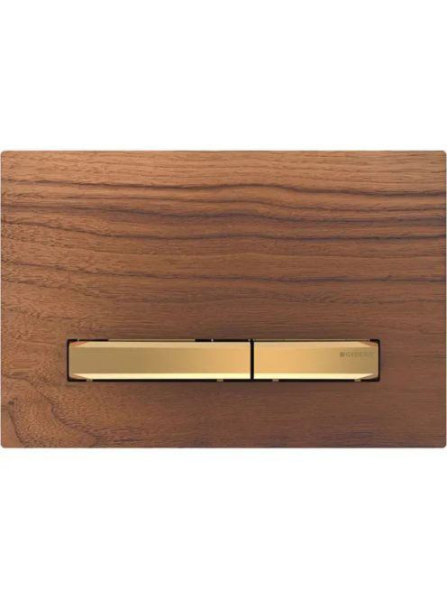 Geberit Sigma50 működtetőlap, 2 mennyiséges öblítéshez, sárgaréz/hikoridió 115.672.JX.2