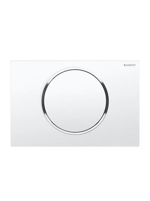 Geberit Sigma10 nyomólap fehér/fényes króm/fehér 115758KJ5 (115.758.KJ.5)