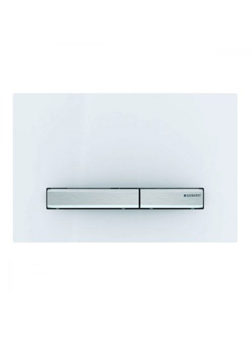 Geberit Sigma50 működtetőlap 2 mennyiséges öblítéshez, króm/fehér 115.788.11.2