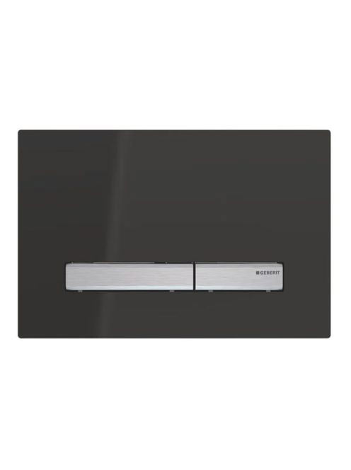 Geberit Sigma50 működtetőlap 2 mennyiséges öblítéshez, króm/fekete 115.788.DW.2