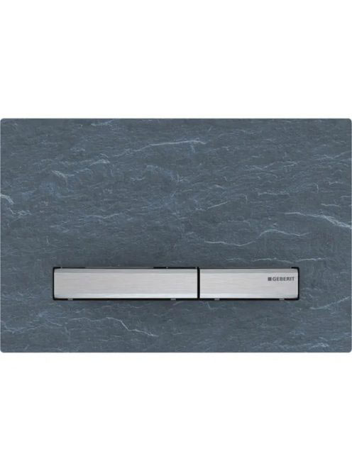 Geberit Sigma50 működtetőlap, 2 mennyiséges öblítéshez, króm/mustang pala 115.788.JM.2