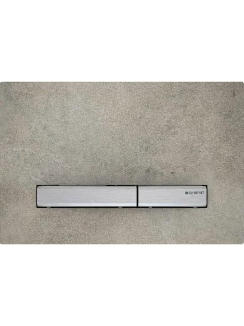 Geberit Sigma50 működtetőlap, 2 mennyiséges öblítéshez, króm/betonszerű 115.788.JV.2