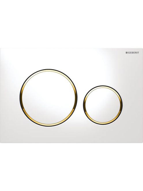 Geberit Sigma20 nyomólap fehér/aranyozott/fehér 115882KK1 (115.882.KK.1)