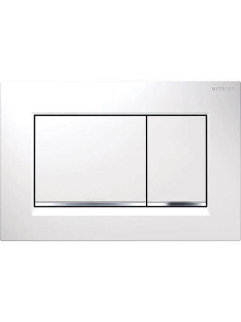Geberit Sigma30 nyomólap fehér/fényes króm/fehér 115883KJ1 (115.883.KJ.1)