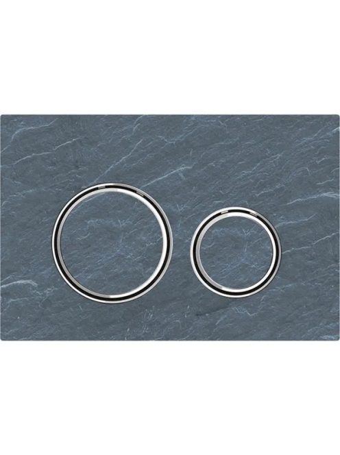 Geberit Sigma21 működtetőlap, 2 mennyiséges öblítéshez, mustang pala/króm 115.884.JM.1