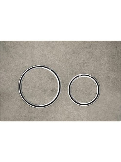 Geberit Sigma21 működtetőlap, 2 mennyiséges öblítéshez, betonszerű/króm 115.884.JV.1