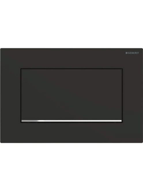 Geberit Sigma30 nyomólap easy-to-clean bevonattal, matt fekete/króm 115.893.14.1