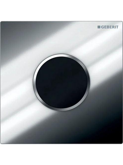 Geberit vizeldevezérlés elektronikus működtetéssel, elemes működtetés, 10 típusú takarólap, fényes króm/matt króm 116.035.KH.1