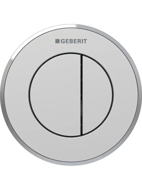Geberit 10 típusú vezérlőgomb 2 mennyiséges öblítés EasyClean bevonattal, matt króm 116.055.JQ.1