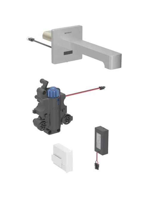 Geberit Brenta fali mosdócsaptelep 17 cm, termosztatikus keverővel, rozsdamentes acél 116.278.SN.1
