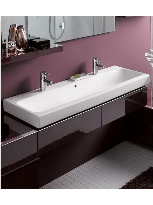 Geberit iCon 120cm kerámia mosdó, 2 nyitott csaplyukkal 124020000