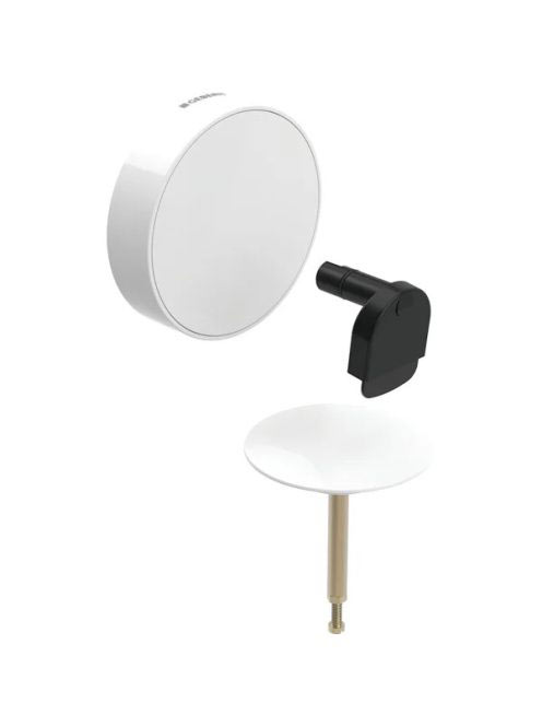 Geberit Split beépítő készlet d52, excenteres kádlefolyó készlethez összefolyóval, fehér 150.481.11.1