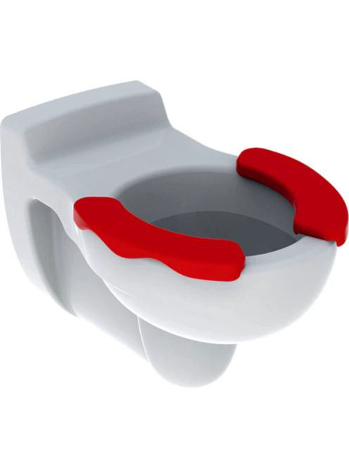 Geberit Bambini mélyöblítésű gyermek fali WC, ülőkepaddal, kárminvörös 201710000