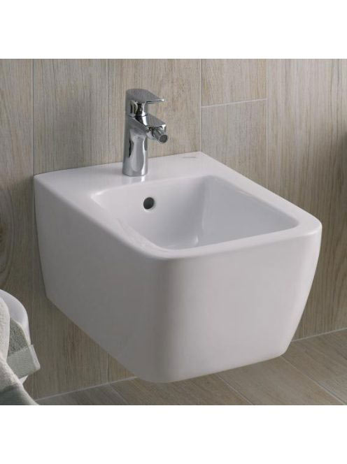 Geberit iCon Square fali bidé, zárt forma, 54 cm, 231910000