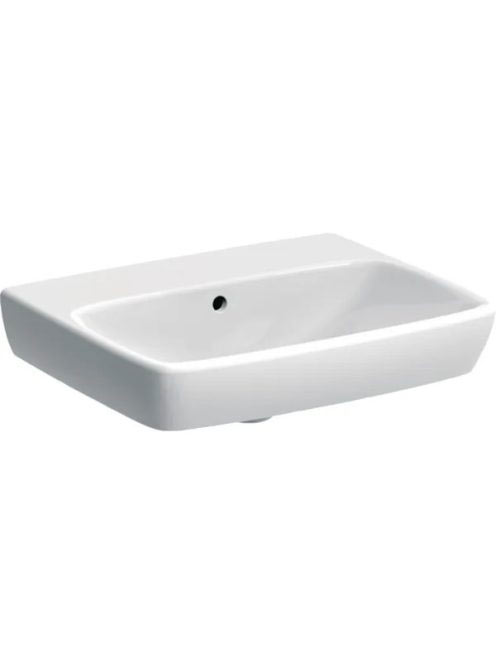 Geberit Selnova Square mosdó 55 cm, csaplyuk nélkül, túlfolyóval 500.291.01.7