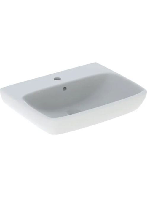 Geberit Selnova Square mosdó csaplyukkal és túlfolyóval 60 cm, fehér 500.300.01.7