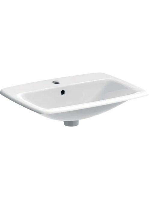 Geberit Selnova Square beépíthető mosdó 60x50 cm, csaplyukkal és túlfolyóval 500.307.01.7