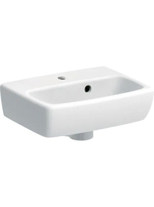 Geberit Selnova Square kézmosó 36x28 cm, aszimmetrikus túlfolyóval 500.316.01.7