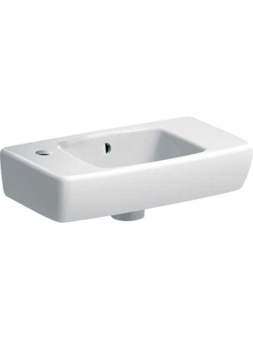 Geberit Selnova Compact balos kézmosó 45x25 cm, rövidített kivitel, túlfolyóval 500.319.01.5