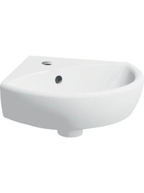 Geberit Selnova sarok kézmosó 41,5x41 cm, csaplyukkal és túlfolyóval 500.326.01.5