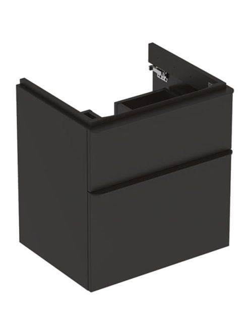 Geberit Smyle Square alsó szekrény mosdóhoz fiókkal 58,4x47 cm, matt lakkozott láva 500.352.JK.1