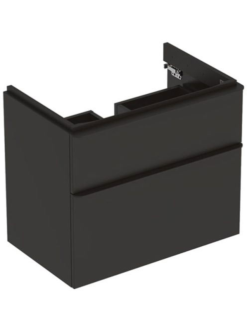 Geberit Smyle Square alsó szekrény mosdóhoz fiókkal 73,4x47 cm, matt lakkozott láva 500.353.JK.1