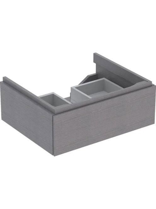 Geberit Xeno² alsó szekrény mosdóhoz 58x46,2 cm, egy fiókkal, faerezetes szürke 500.505.43.1