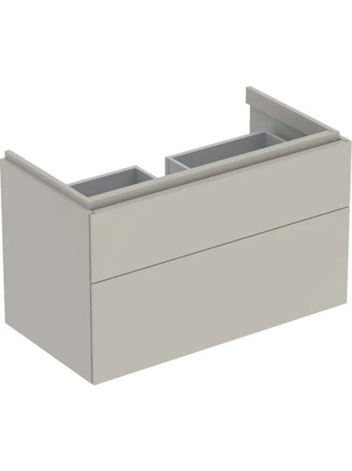 Geberit Xeno² alsó szekrény mosdóhoz 88x46,2 cm, két fiókkal, matt greige 500.509.00.1
