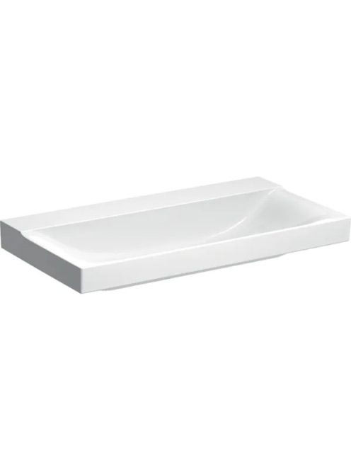Geberit Xeno² mosdó 90x48 cm, csaplyuk és túlfolyó nélkül, KeraTect bevonattal, fehér 500.532.01.1