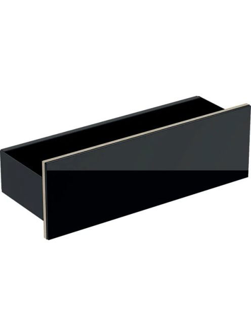 Geberit Acanto fali polc 45x14.8 cm, csillogó fekete 500.617.16.1