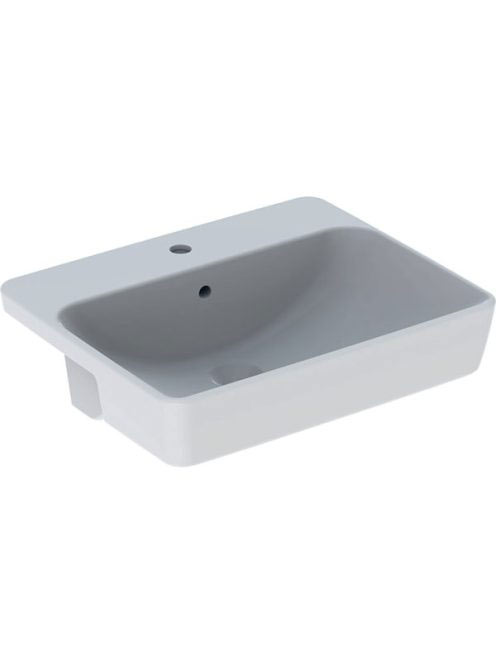 Geberit VariForm félig beépíthető négyszögletes mosdó 55 cm, túlfolyóval 500681011 (500.681.01.1)