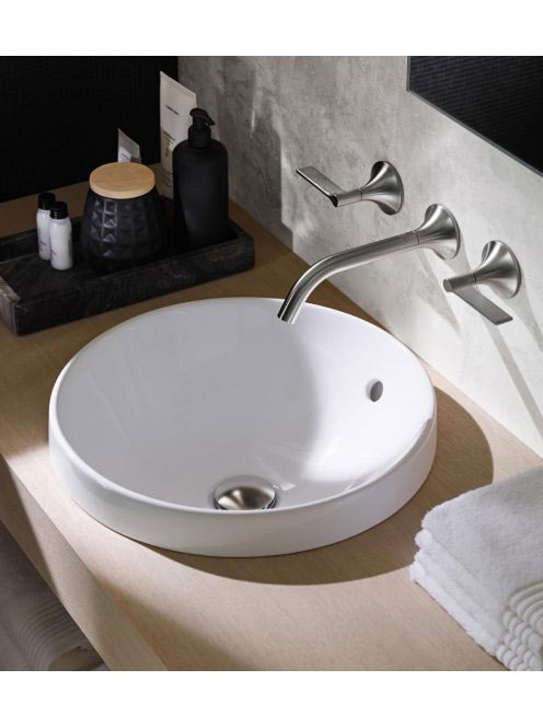 Geberit VariForm beépíthető mosdó, kerek, túlfolyóval 500700012 (500.700.01.2)