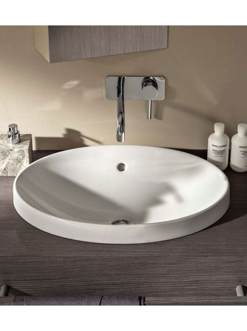 Geberit VariForm 50cm beépíthető mosdó, ovális, túlfolyóval 500708012 (500.708.01.2)