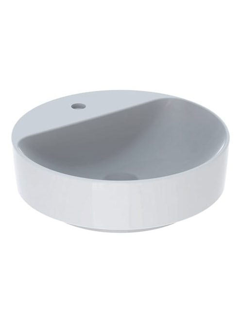 Geberit VariForm pultra ültethető mosdó, kerek, csaplyuk-peremmel, túlfolyó nélkül 500770012 (500.770.01.2)